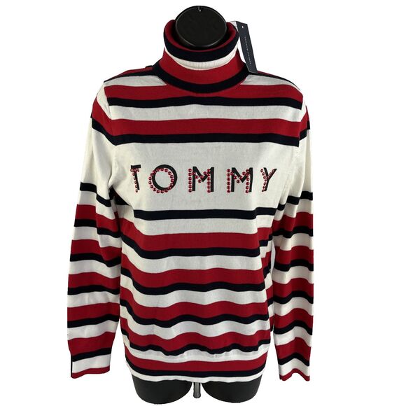 New Women’s Tommy Hilfiger Turtleneck Lightweight Sweater Sz S NWT $69 - Picture 1 of 7